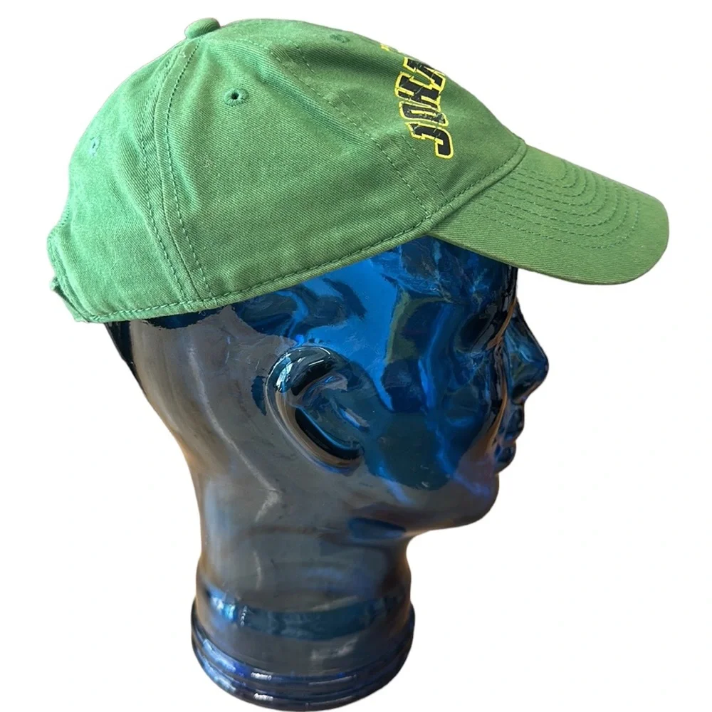 John Deere Green Adjustable Baseball Ball Cap Strapback Hat Youth Small/Medium